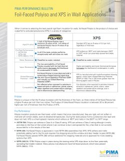 Foil-Faced Polyiso and XPS in Wall Applications