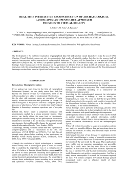 an opensource approach from gis to virtual reality