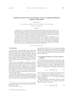 Statistical Analysis of the Characteristics of Severe Typhoons Hitting