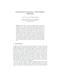 Group Based Asymmetry&ndash;A Fast Saliency Algorithm - Munin