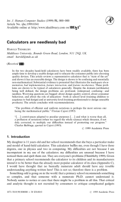 Calculators are needlessly bad