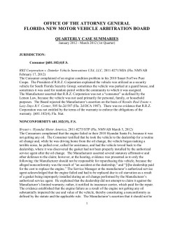 2012 - Florida Attorney General