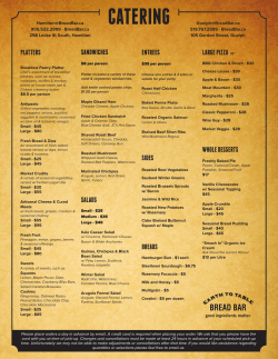 catering - Bread Bar