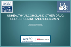 screening and assessment - Boston University Medical Campus