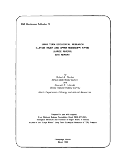 large rivers - Illinois State Water Survey
