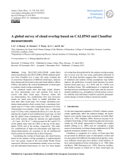 A global survey of cloud overlap based on CALIPSO and CloudSat