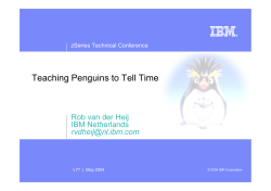 Teaching Penguins to Tell Time - z/VM