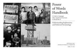 Power of Words Handbook - Japanese American Citizens League