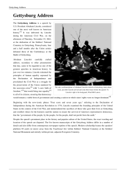 Gettysburg Address
