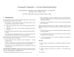 Crossing the Appositive / At