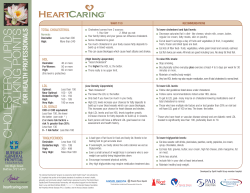 Cholesterol Fact Sheet
