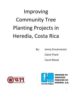 Improving Community Tree Planting Projects in Heredia