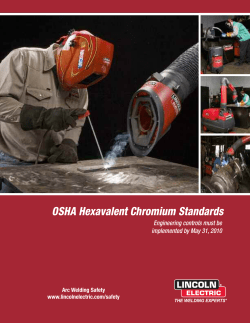 MC-09.12: New OSHA Hexavalent Chromium Standard