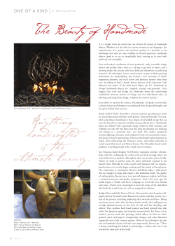 The Beauty of Handmade - San Francisco Design Center