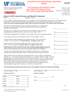 Parent`s 2010 Untaxed Income and Benefits Statement