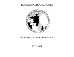 Biology - Roselle Public Schools