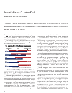 Broken Washington: It`s Not You, It`s Me