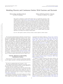 Modeling Discrete and Continuous Entities With Fractions and