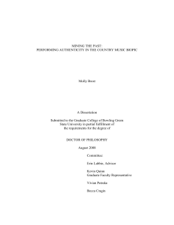 mining the past: performing authenticity in the country music biopic