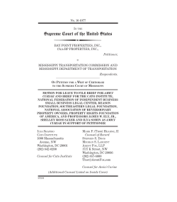 Supreme Court Amicus Brief Bay Point Properties v. Mississippi