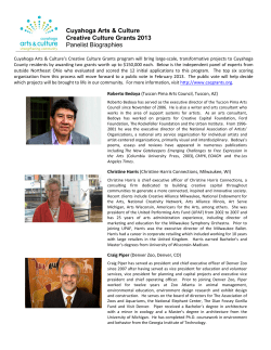 panel of arts and culture experts