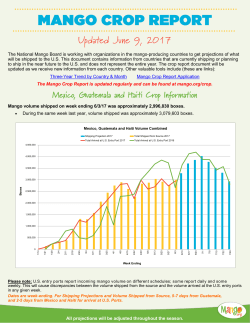 Mango Crop Report - National Mango Board