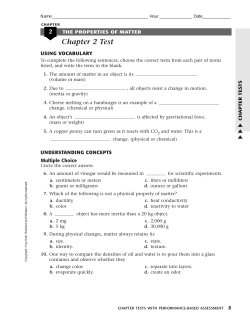 Chapter 2 Test