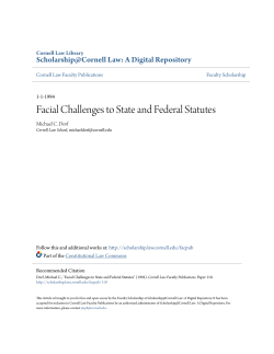Facial Challenges to State and Federal Statutes