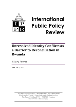 Unresolved Identity Conflicts as a Barrier to Reconciliation in