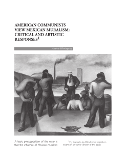 aMErICaN CoMMuNIsts vIEW MEXICaN MuralIsM