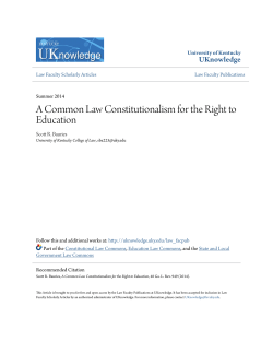 A Common Law Constitutionalism for the Right to