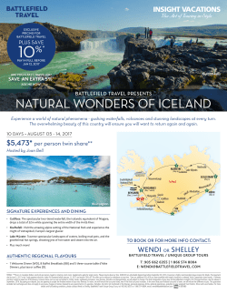 NATURAL WONDERS OF ICELAND