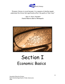 Personal Financial Literacy - Section 1