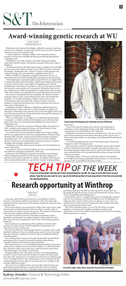 Award-winning genetic research at WU