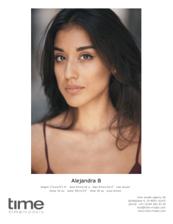 Alejandra B - Time Models