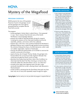 Mystery of the Megaflood