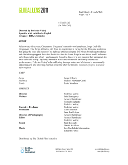 Fact Sheet / A Useful Life Page 1 of 3 A Useful Life (La Vida Útil