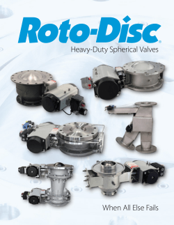 Heavy-Duty Spherical Valves - Roto