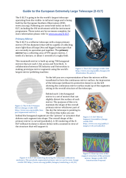 Guide to the European Extremely Large Telescope (E