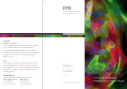 Invitation - Friedrich Miescher Institute for Biomedical Research