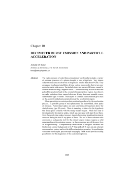 Decimeter Burst Emission and Particle Acceleration