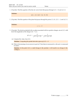 r(t) = 〈2 + 2t,5 &minus; 2t, &minus;8 + 9t〉 z = x &minus; 3 +