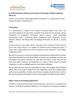 Anokiwave AESA Revolution White Paper