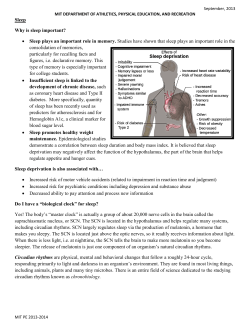 Benefits of Sleep - mit-pe