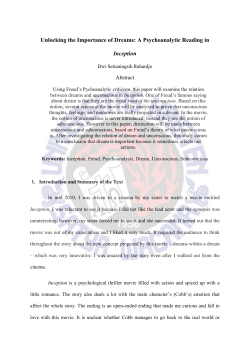 Unlocking the Importance of Dreams: A Psychoanalytic Reading in