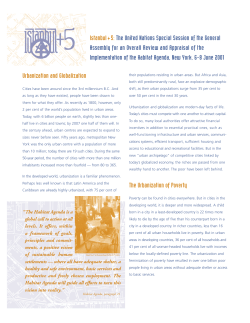 Urbanization and Globalization The Urbanization of Poverty Istanbul