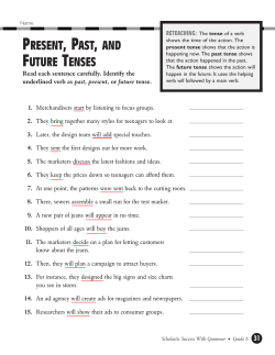 31 present, past, and future tenses