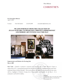 picasso portrait from the collection of julian schnabel to