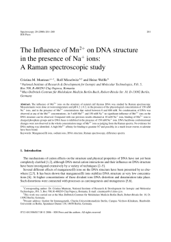 The Influence of Mn on DNA structure in the presence of