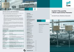 FLUXUS&reg; F706 and G706 4-Beam Liquid and Gas Flowmeter